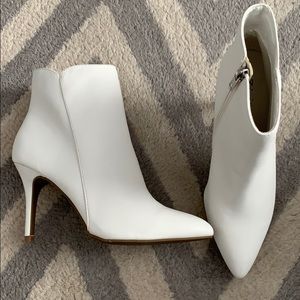Zigi Soho White Vegan Leather Booties